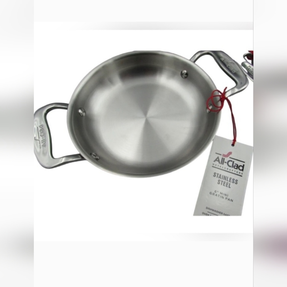 All-clad 6 inch Stainless Steel Mini Gratins baking‎ pan brand new